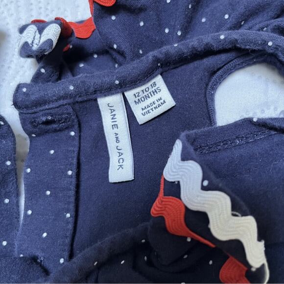 Janie And Jack Ruffle Romper Size 12-18m - Picture 4 of 4